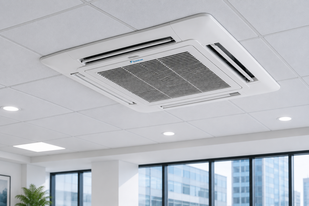 Ceiling Cassette AC sales and installation in Lahore by QR Corporation
