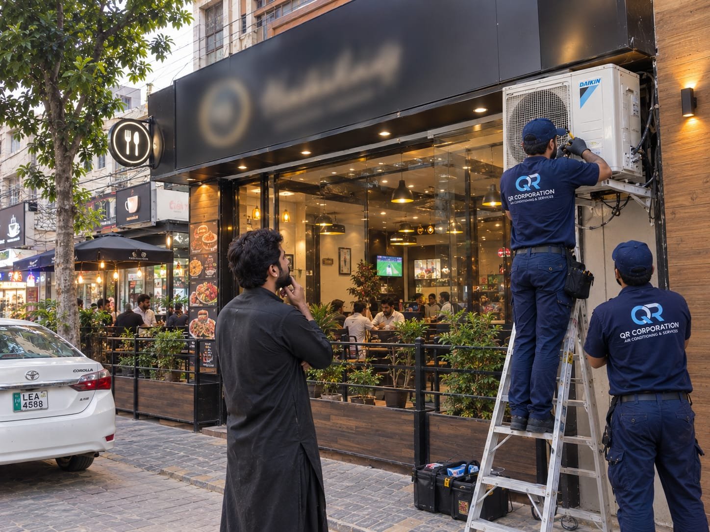 Air conditioning services by QR Corporation in Lahore
