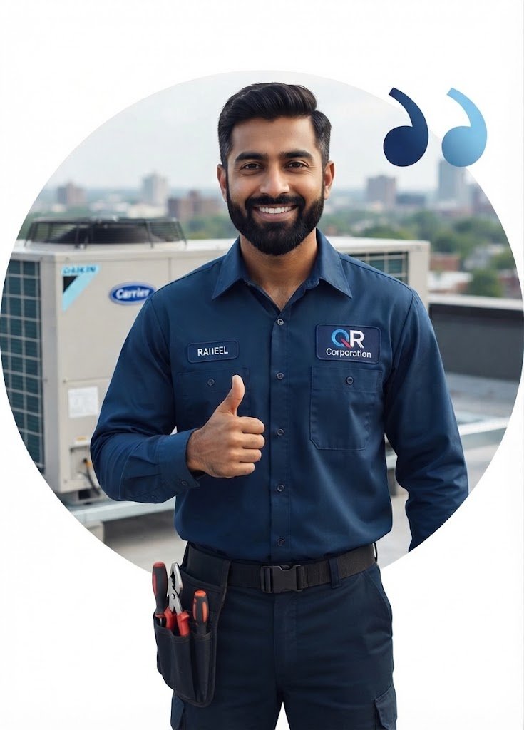 Professional AC technician providing air conditioning services in Lahore