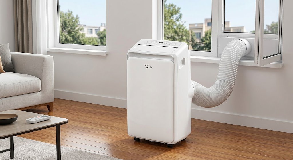Midea portable AC sales in Lahore by QR Corporation